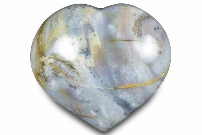 Polished Ocean Jasper Heart - Madagascar #283564